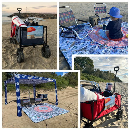 Family beach fun